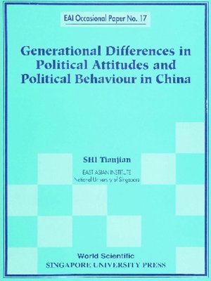 cover image of Generational Differences In Political Attitudes and Political Behaviour In China